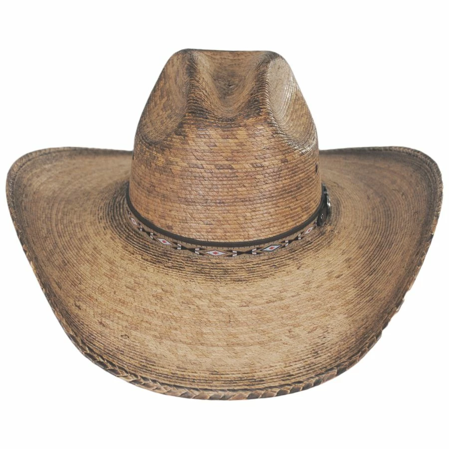 Bent Rail Trail Palm Straw Gus Western Hat 1 Bent Rail Trail Palm Straw Gus Western Hat