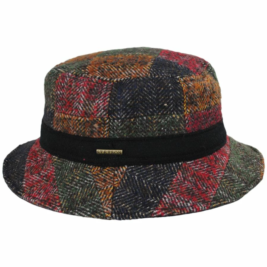 Stetson Kent Wool Blend Patchwork Bucket Hat - Image 2