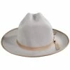 Scala Zamora Wool Felt Cattleman Western Hat - Silverbelly