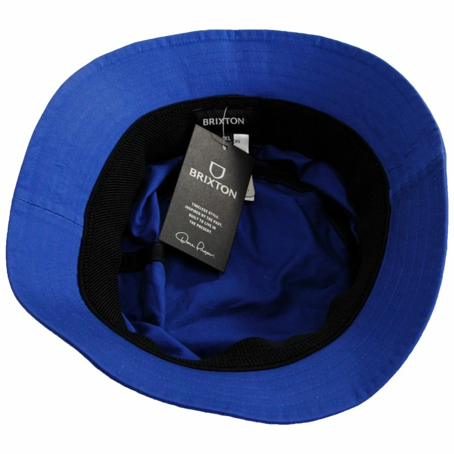 Beta Packable Cotton Bucket Hat - Ocean Blue 3 Beta Packable Cotton Bucket Hat - Ocean Blue - Image 3