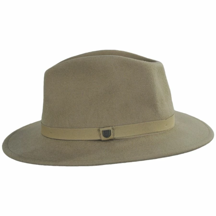 Messer Packable Wool Felt Fedora Hat - Sand - Image 2