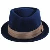 Stout Wool Felt Diamond Crown Fedora Hat