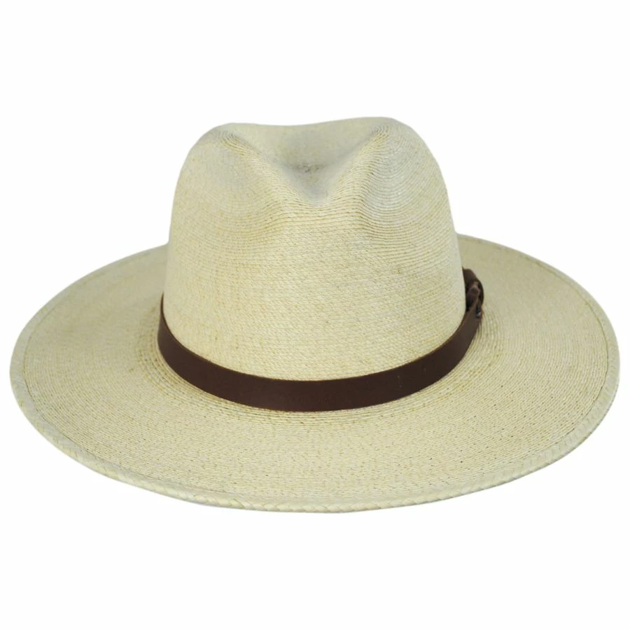 Field Proper Palm Straw Fedora Hat - Natural 1 Field Proper Palm Straw Fedora Hat - Natural