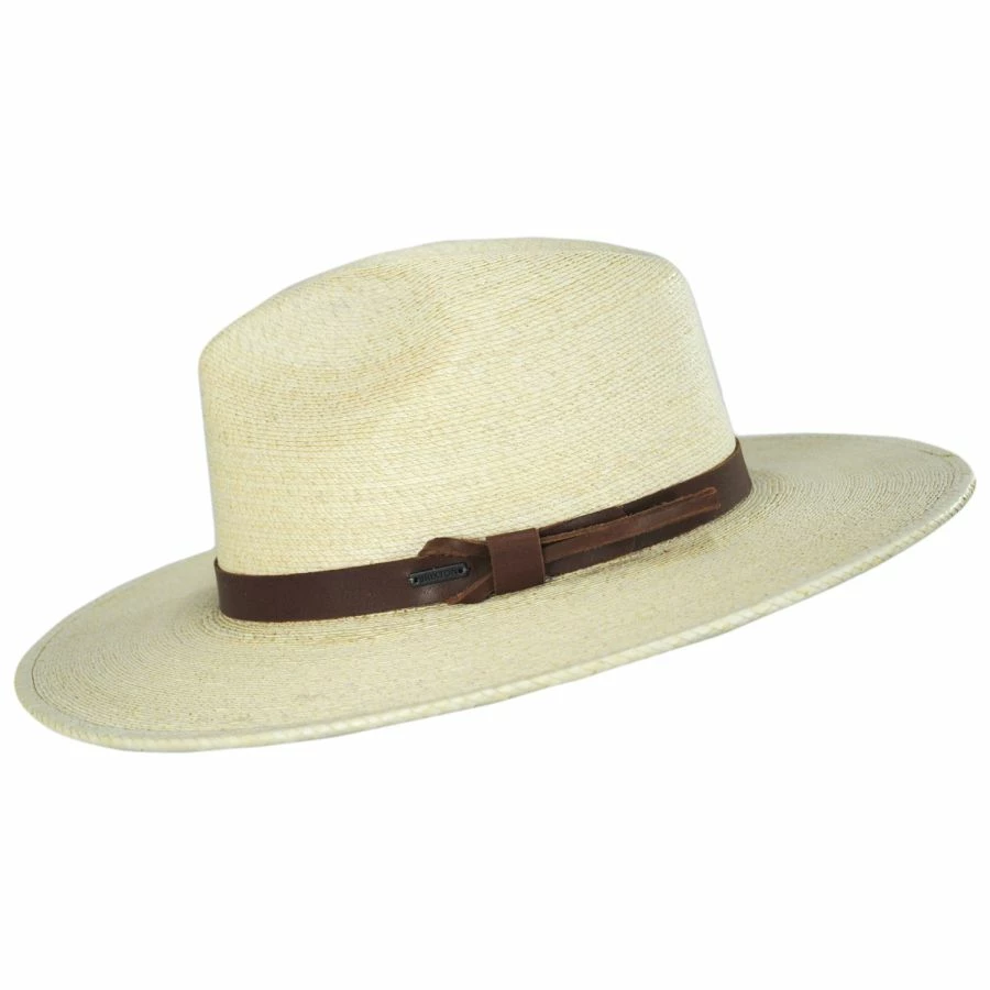Field Proper Palm Straw Fedora Hat - Natural 2 Field Proper Palm Straw Fedora Hat - Natural - Image 2