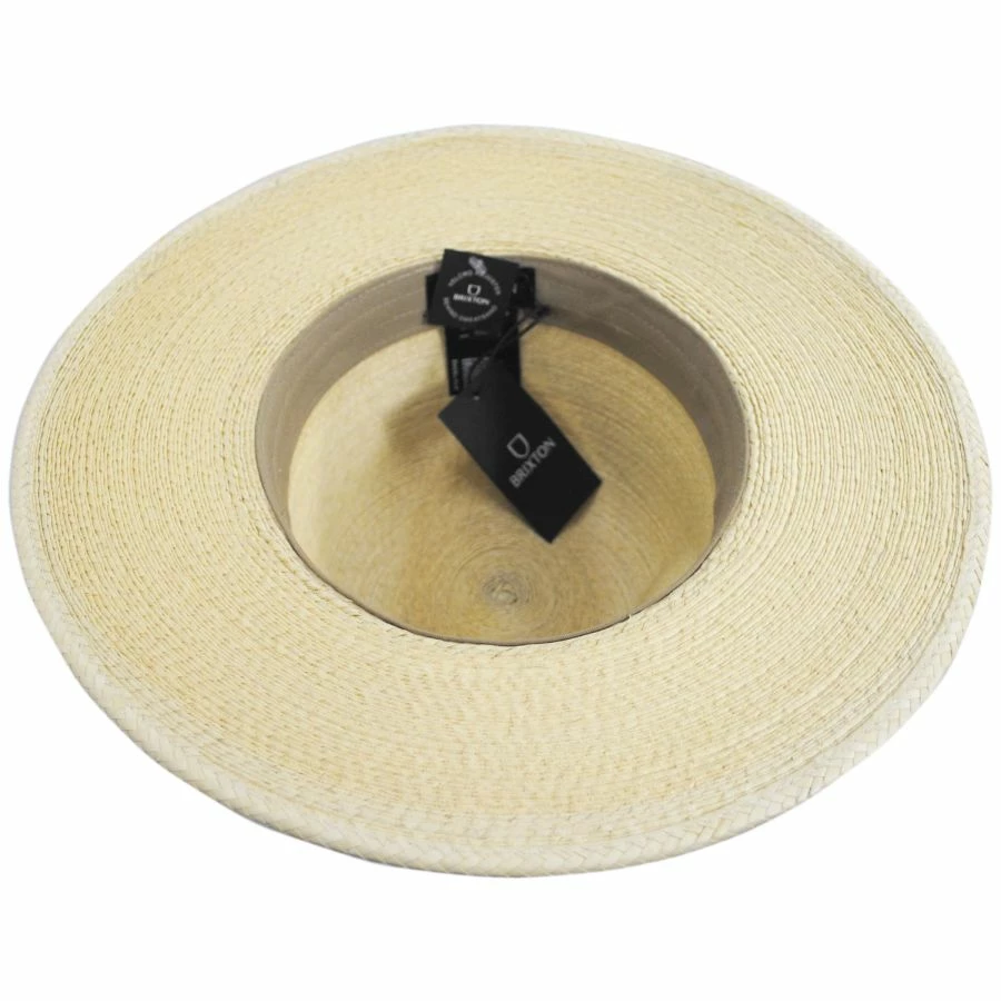 Field Proper Palm Straw Fedora Hat - Natural 3 Field Proper Palm Straw Fedora Hat - Natural - Image 3