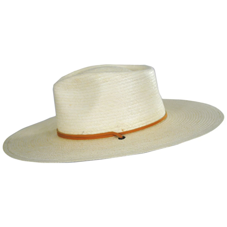 Vintage Couture Canyon Moon Palm Straw Rancher Fedora Hat - Image 2