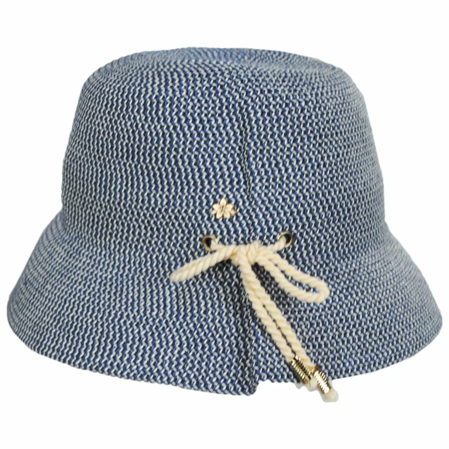 Edwina Toyo Straw Bucket Hat 2 Edwina Toyo Straw Bucket Hat - Image 2