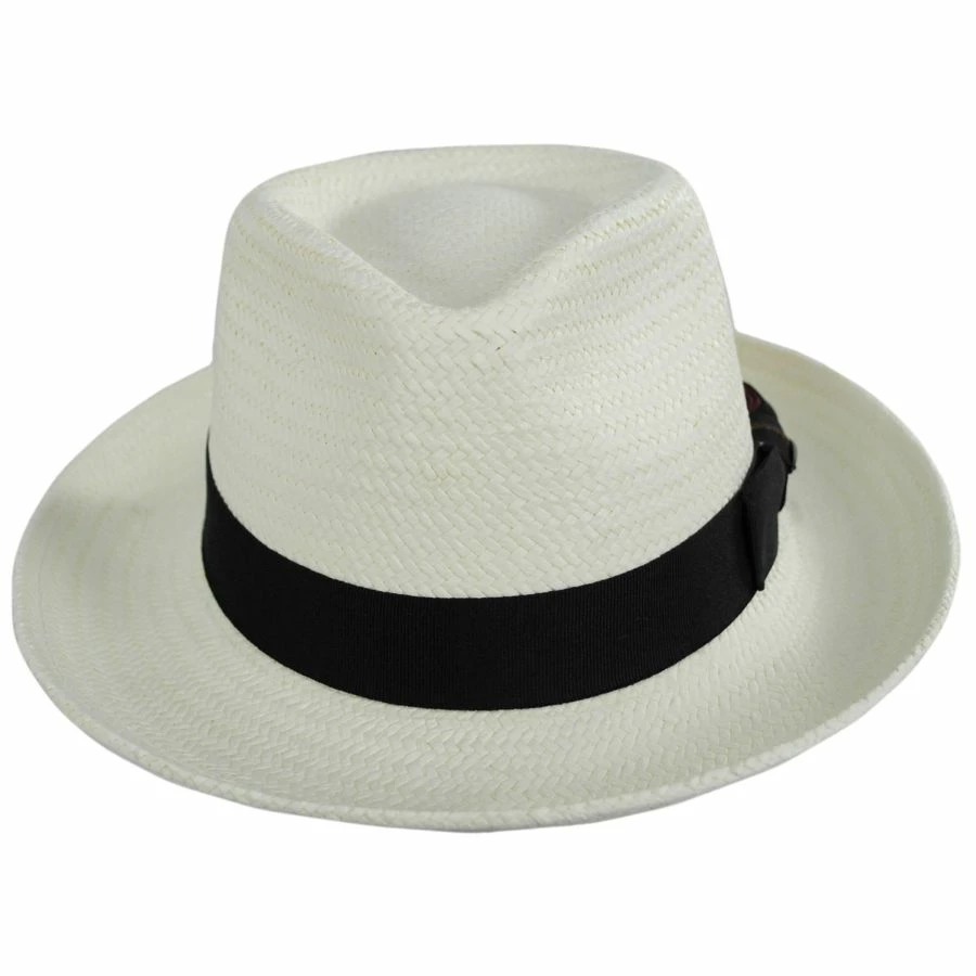 Scala Botanic Toyo Straw Fedora Hat