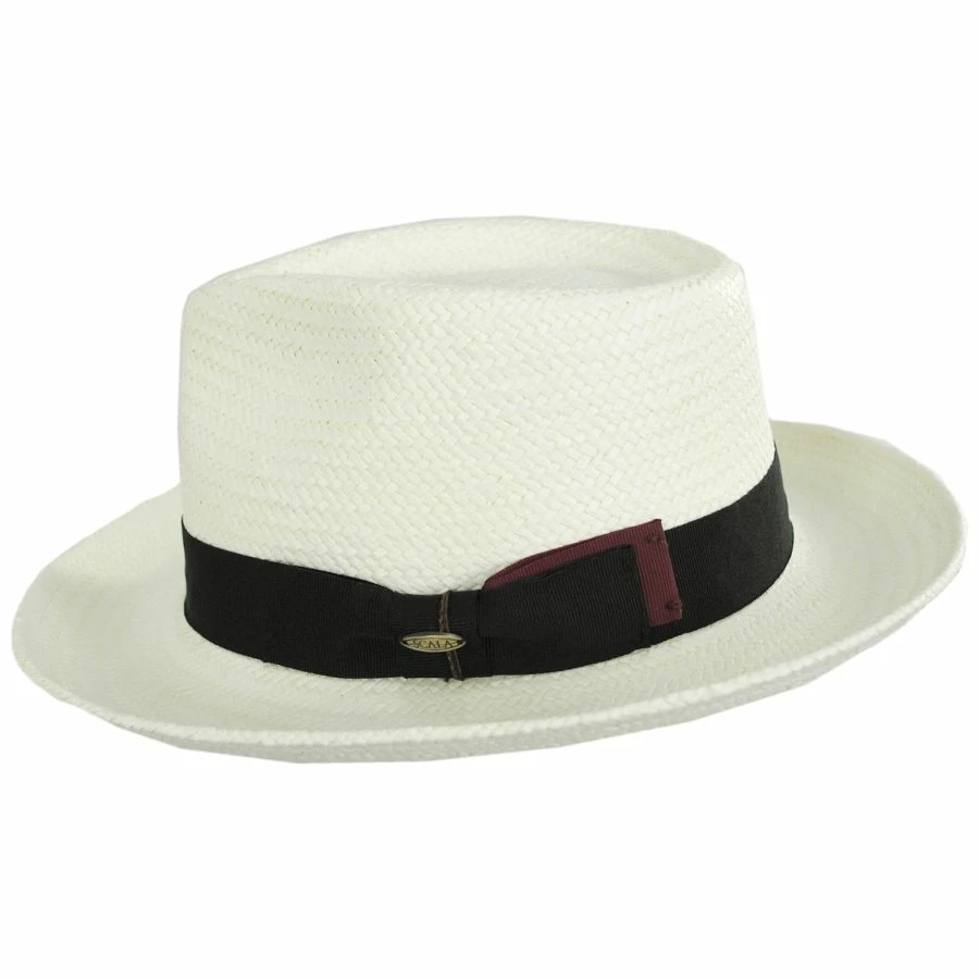 Scala Botanic Toyo Straw Fedora Hat - Image 2