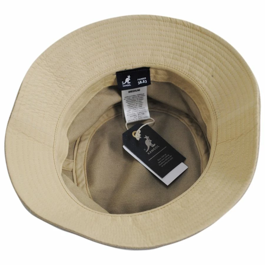 Kangol Stripe Lahinch Cotton Bucket Hat - Oatmeal 3 Kangol Stripe Lahinch Cotton Bucket Hat - Oatmeal - Image 3
