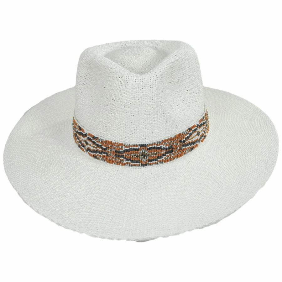 Talia Toyo Straw Rancher Fedora Hat 1 Talia Toyo Straw Rancher Fedora Hat