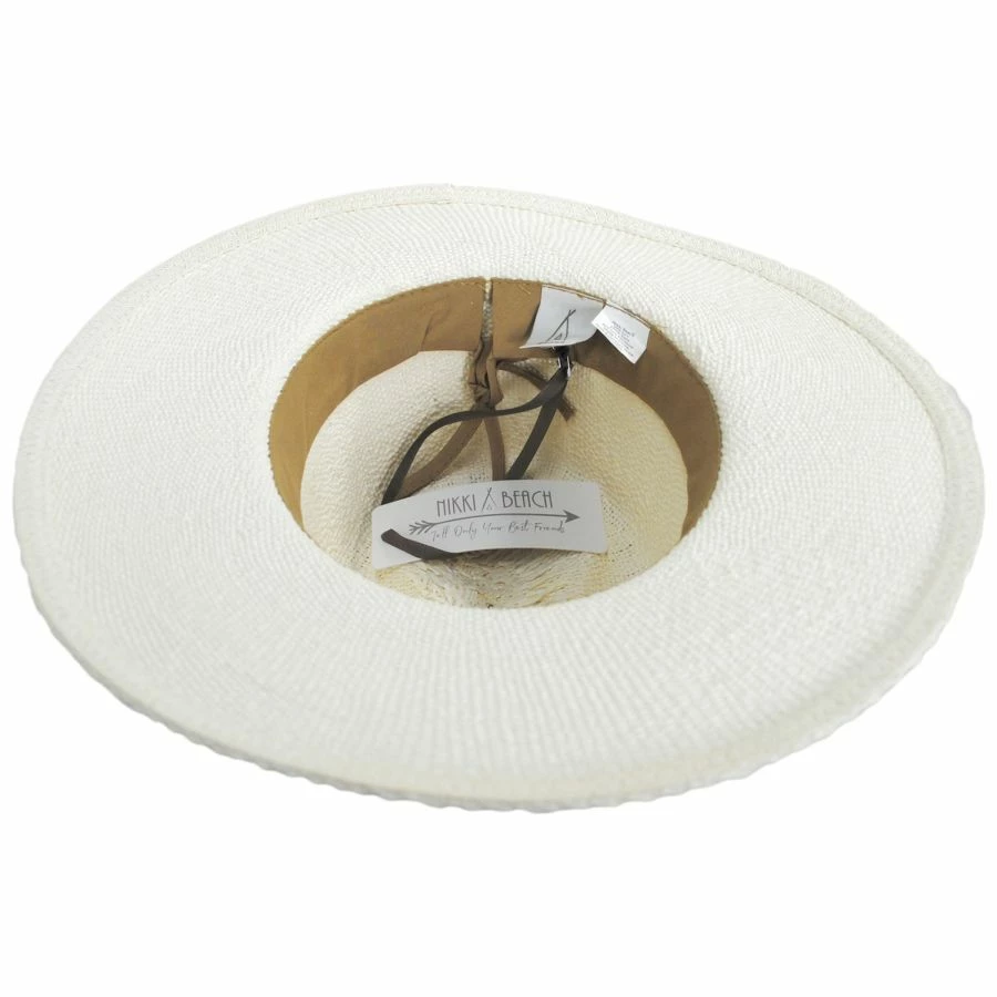 Talia Toyo Straw Rancher Fedora Hat 3 Talia Toyo Straw Rancher Fedora Hat - Image 3