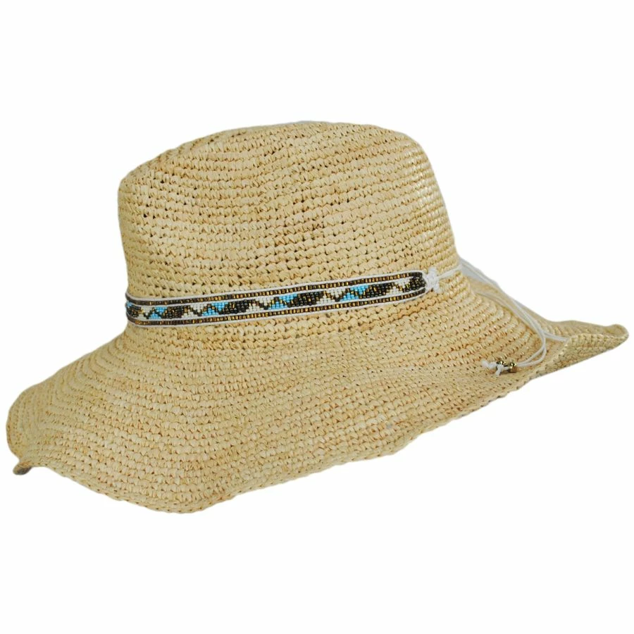 Lainey Crochet Raffia Straw Western Hat - Image 3