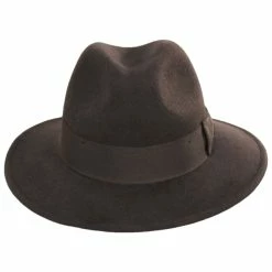 Officially Licensed Crushable Wool Felt Safari Fedora Hat
