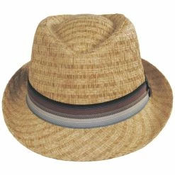 Panama Jack Bonito Toyo Straw Fedora Hat