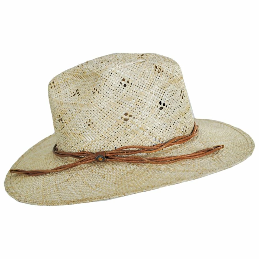 RENEGADE Florin Sisal Straw Fedora Hat 2 RENEGADE Florin Sisal Straw Fedora Hat - Image 2