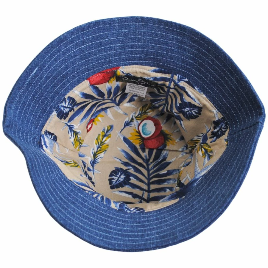 Panama Jack Fantasia Denim Bucket Hat 3 Panama Jack Fantasia Denim Bucket Hat - Image 3