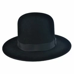 Stetson Amish Buffalo Fur Felt Open Crown Fedora Hat