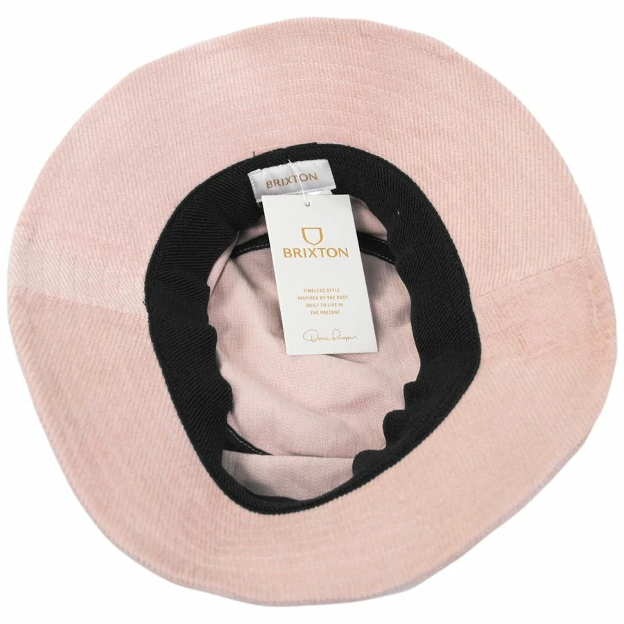 Petra Corduroy Packable Bucket Hat - Pink 3 Petra Corduroy Packable Bucket Hat - Pink - Image 3