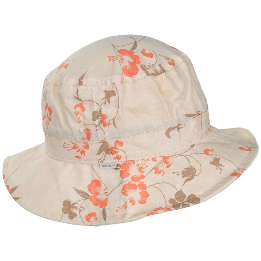 Petra Packable Floral Cotton Bucket Hat 2 Petra Packable Floral Cotton Bucket Hat - Image 2
