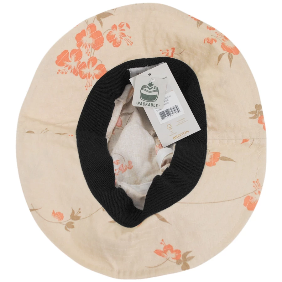 Petra Packable Floral Cotton Bucket Hat 3 Petra Packable Floral Cotton Bucket Hat - Image 3