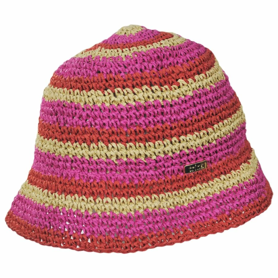 Palo Striped Crochet Toyo Bucket Hat 2 Palo Striped Crochet Toyo Bucket Hat - Image 2