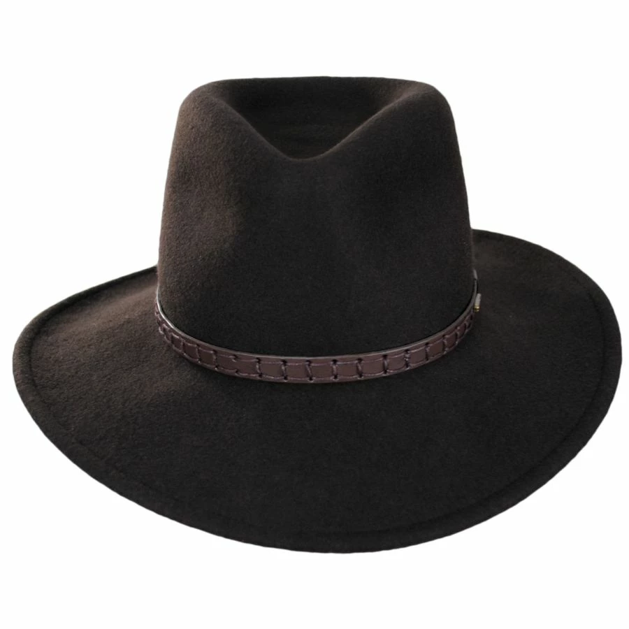 Stetson Sturgis Crushable Wool Felt Outback Hat 1 Stetson Sturgis Crushable Wool Felt Outback Hat