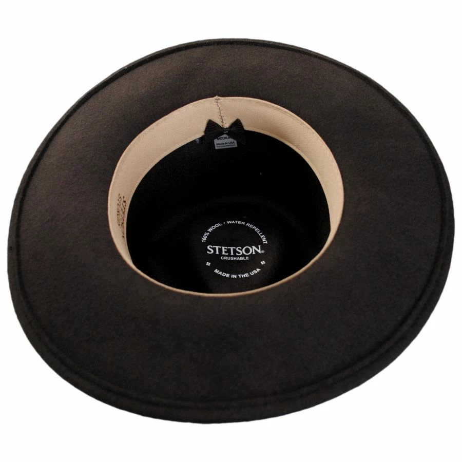 Stetson Sturgis Crushable Wool Felt Outback Hat 3 Stetson Sturgis Crushable Wool Felt Outback Hat - Image 3
