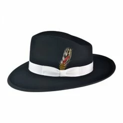 Made In The USA - Classics Zoot Wool Felt Fedora Hat -CHARLIE 1 HORSE Shop 56024