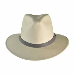 Cotton Safari Fedora Hat - British Tan