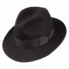 Pinch Crown Crushable Wool Felt Fedora Hat