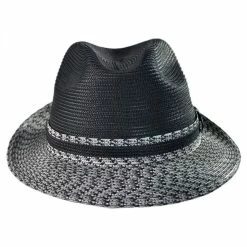 Mannesroe Polybraid Straw Fedora Hat