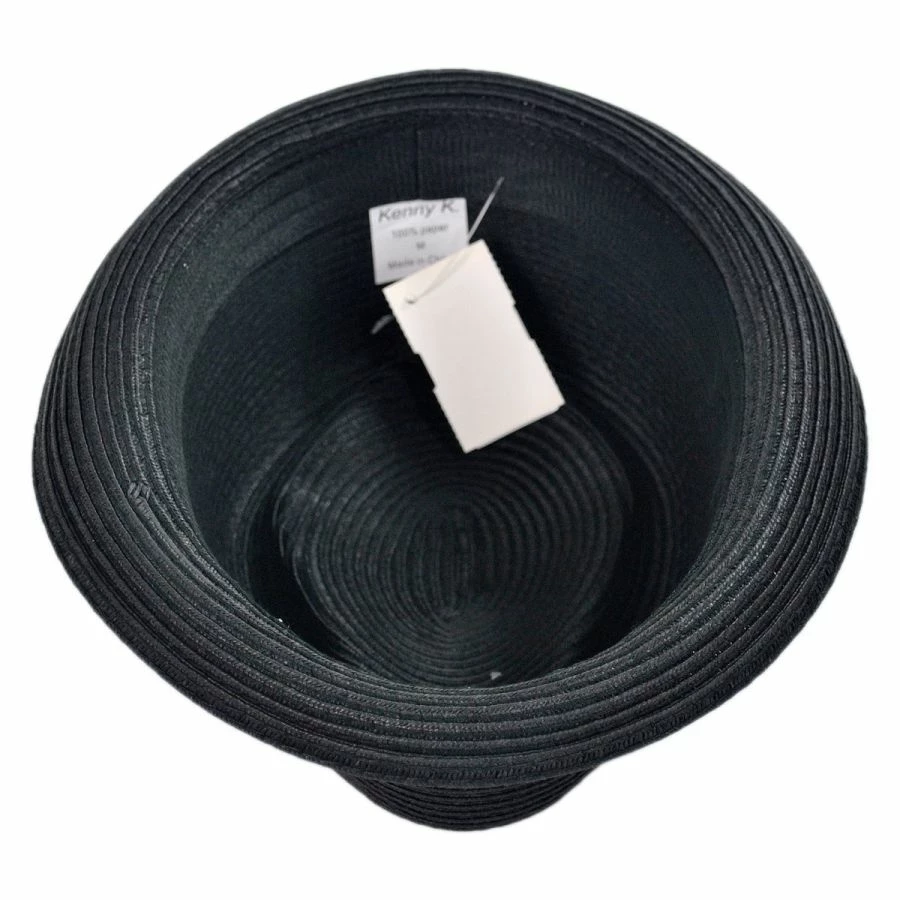 Rasta Toyo Straw Diamond Crown Fedora Hat 3 Rasta Toyo Straw Diamond Crown Fedora Hat - Image 3
