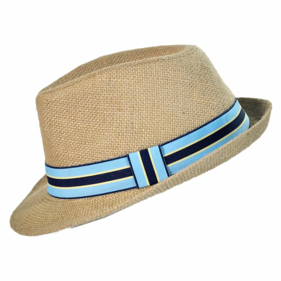 Kid's Jute Fedora Hat - Image 2