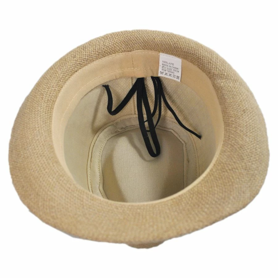 Kid's Jute Fedora Hat - Image 3