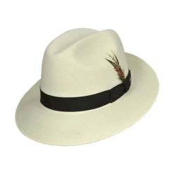 Hanson Shantung LiteStraw Fedora Hat 5 Hanson Shantung LiteStraw Fedora Hat -CHARLIE 1 HORSE Shop size l 4