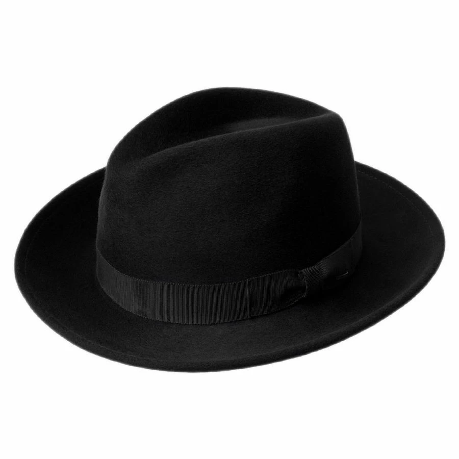 Criss Wool LiteFelt Long Teardrop Fedora Hat 1 Criss Wool LiteFelt Long Teardrop Fedora Hat