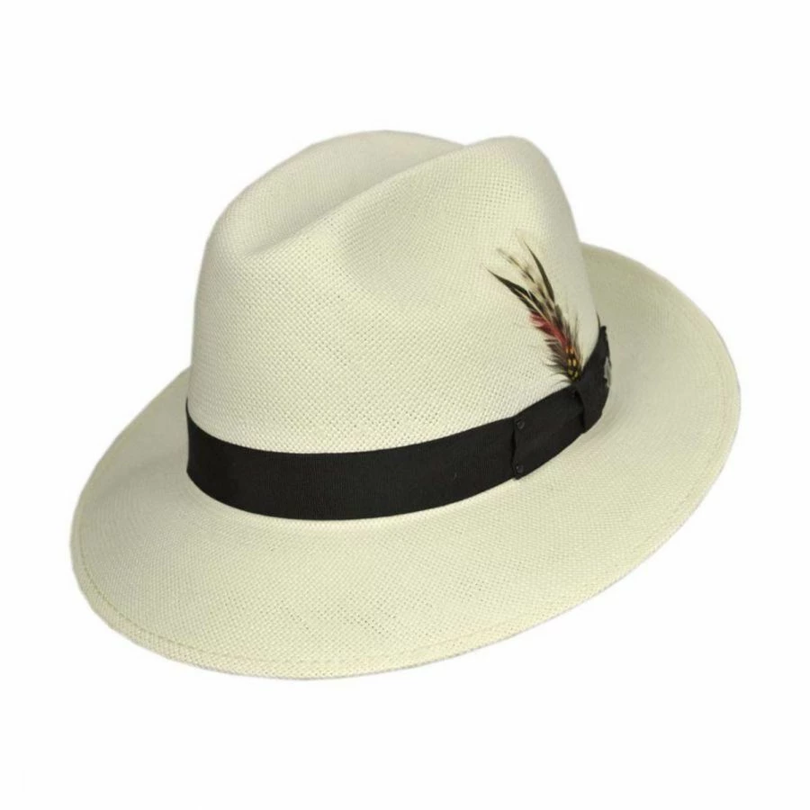 Hanson Shantung LiteStraw Fedora Hat 1 Hanson Shantung LiteStraw Fedora Hat